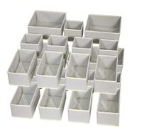 1/3/6/9/12 paquets Boîte de rangement en tissu pliable de style simple. Organisateur de tiroir de commode. Paniers pour sous-vêtements, soutiens-gorge, chambre à coucher, organisateur, rangement domes