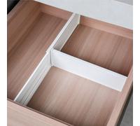 1/3/6 Paquets de diviseurs de tiroir pour vêtements, réglables à 3,35 pouces de hauteur, extensibles de 10,83 pouces à, convenant pour l'organisation des tiroirs de commode, organisateurs de tiroir en