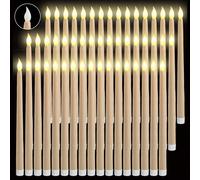 1/3/6 pièces Bougies LED sans flamme en forme de cône, flamme réaliste 3D, bougies thé à pile, convient pour anniversaire, mariage, fête de Noël, décoration de table et de rebord de fenêtre, décoratio