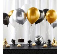 1/3/6 pièces Poids de ballon en métal, décorations de table de ballon à l'hélium DIY, poids de ballon, décorations de fête, convient pour anniversaire, mariage, anniversaire, Nouvel An, Noël, fête de 