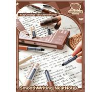 1/3/6 pièces Stylos gel à encre liquide à séchage rapide thème café, sans bavure, toucher doux, convient pour la prise de notes et le dessin, fournitures scolaires et de bureau essentielles, incontour