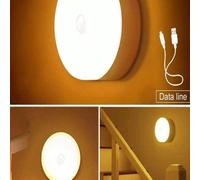 1/3 Lampe de nuit à détecteur de mouvement sans fil, lampe de décoration de chambre, applique murale à LED avec capteur, lampe à capteur intelligent, convient pour les escaliers, les armoires, les piè