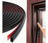 1/3 pièces Bande d'étanchéité en caoutchouc de silicone de 6 mètres, bande d'étanchéité pour porte, bande d'étanchéité adhésive professionnelle pour porte et fenêtre, bande anti-vent adhésive pour por