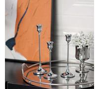 1/3 pièces Bougeoirs vintage de style européen créatif en métal, design simple, décoration de mariage, bar, fête, salon, salle à manger L,M,S,ensemble trois pièces,6 pièces/ensemble,9 pièces,150 pièce