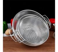1/3 pièces Ensemble de passoires en acier inoxydable, S/M/L 3 tailles, panier multifonctionnel pour le lavage et l'égouttage des légumes et des fruits L(1 pièces),S (1 pièce),M(1 pièces),S+M+L (1 pièc