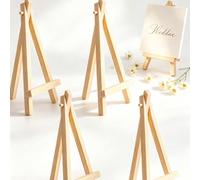 1/3 pièces Mini chevalet d'exposition en bois, chevalet en bois support de numéro de table de mariage, support d'affichage de photo, fournitures d'artisanat d'art, décoration d'intérieur, support d'af
