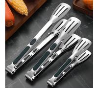 1-3 pièces Pinces en acier inoxydable à prise facile, pinces BBQ résistantes à la chaleur et antidérapantes, griffes à viande, convient pour la cuisine, le service, le grillage, la salade, les ustensi
