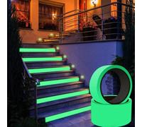 1/3 rouleau - Ruban de sécurité avec fonction de lumière de nuit, taille 1 yard*300 cm - Adhésif, convient pour les escaliers, les murs et l'extérieur. Effet de lumière de nuit [Style aléatoire ; la c