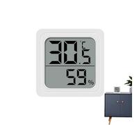 1/3 Thermomètre Hygromètre Intérieur, Thermometre Hygromètre | Moniteur de Température et Humidimètre, Thermo Hygromètre Indicateur du Niveau de Confort, 4,4 cm, pour Terrasse, Jardin, Cave
