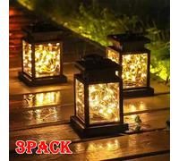 1 ~ 3Pack lumières solaires lanternes suspendues extérieures LED étanche chaîne lampe pour jardin Table fête décorative Patio cour pelouse