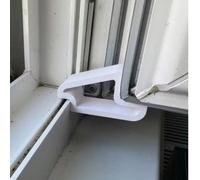 1/4/5 pièces Butée de porte et de fenêtre , Bande tampon anti-collision durable et ensemble de verrouillage de rail, convient pour la cloison de balcon, la ventilation et la protection de la vie privé