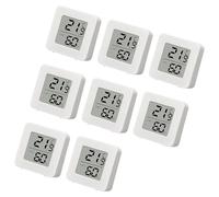 1/4/6/8 pcs LCD Thermomètre Humidness Meter, A | Faible consommation d'énergie et dos adhésif pour plusieurs surfaces d'installation pour la maison et les armoires de cuisine