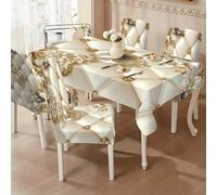 1/4/6 pièces Série platine Housse de chaise élégante de luxe légère à motif imprimé / Ensemble de housse de chaise, convient pour la maison, le restaurant, l'hôtel, décoration moderne quotidienne. Nap