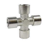 1/4" BSP Raccord en croix à filetage femelle, raccord hydraulique du collecteur d'Air / FT063