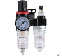 1/4 'filtre à air régulateur lubrificateur eau pression compresseur piège à humidité d'huile pour compresseur et outils pneumatiqu