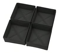 1/4 paquets Boîte de rangement pliable en tissu, organisateur de commode de placard. Paniers en tissus, bacs, contenants et séparateurs pour vêtements, sous-vêtements, soutiens-gorge, chaussettes 1 pa