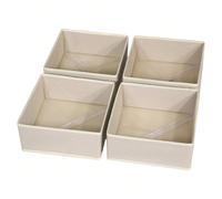 1/4 paquets Boîtes de rangement pliables en tissu, organisateur de commode et d'armoire, paniers et bacs en tissu, diviseur pour vêtements, sous-vêtements, soutiens-gorge, chaussettes 1 paquet,paquet