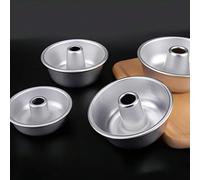 1/4 pièces Moule à gâteau en aluminium anodisé en forme de donut - Moule à gâteau rond avec tube central - Moule à anneau à démoulage facile pour gâteau ange, muffin & dessert - Options S/M/L/XL L,M,S