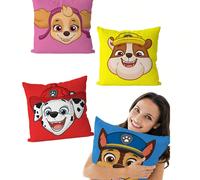 1/4 pièces/set Housses de coussin de canapé série PAW Patrol, coussins de chambre, coussins lombaires de voiture, housses de coussin imprimées thème PAW Patrol, housses de coussin décoratives pour fêt