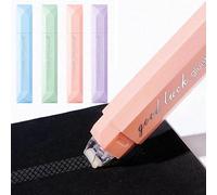 1/4 pièces Stylos de colle double face à dégradé de couleur, stylos de colle double face de style stylo, fournitures de bureau essentielles, grande capacité, stylos de colle transparents durables, con