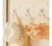 1/5/10/20/30/50pièces Crochet mural pour accrocher, crochet adhésif robuste transparent et imperméable pour clés, salle de bain, douche, extérieur, cuisine, porte, maison, crochet utilitaire de rénova