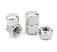 1/5/10 pièces écrou borgne, écrou hexagonal à capuchon sphérique en acier inoxydable 304, écrou aveugle de couvercle, écrou borgne à capuchon hexagonal court pour M3 M4 M5 M6 M8 M10 M12 M14 M16 Écrous