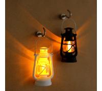 1/5/10 pièces Mini lampe à kérosène noire et blanche avec crochet, veilleuse mignonne et compacte, cadeau élégant, éclairage chaleureux et confortable pour la décoration de la chambre, la table de cui