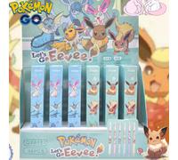1/5/10 pièces Pokemon Eeveelution boîte aveugle stylo Gel mignon papeterie fournitures scolaires noir Signature stylo Anime accessoires cadeaux Gel pen