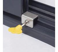 1/ 5/10 pièces Verrou de sécurité robuste pour fenêtre coulissante, réglable et à l'épreuve des enfants, outil d'installation facile à installer soi-même Taille Unique,5,10Alliage d'aluminium