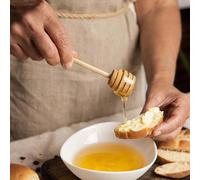 1/5/10pcs Mini cuillère à miel en bois, cuillère à miel à long manche en bois, bar, fournitures pour pot de miel, bâton de mélange pour thé au lait, outils à dessert, gadget de cuisine 5 pièces,10 piè