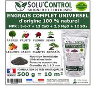 1,5 kg d'ENGRAIS COMPLET universel et équilibré - SoluControl - UAB - Utilisable en Agriculture BIOLOGIQUE