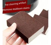 1/5 pièces Blocs d'éponge magique, tampon à récurer haute résistance avec surface émeri/abrasive pour le nettoyage des casseroles, le détartrage, l'élimination de la rouille, le nettoyage des taches d