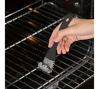 1/5 pièces Brosse à rainure à double tête, brosse pour casserole de cuisine, brosse pour cuisinière à gaz concave, brosse de nettoyage pour grille métallique, noire Taille Unique,paquet de 5ABS