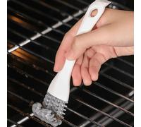 1/5 pièces Brosse à rainure à double tête, brosse pour casserole de cuisine, brosse pour cuisinière à gaz concave, brosse de nettoyage pour grille métallique, couleur aléatoire Taille Unique,paquet de