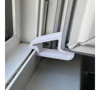 1/5 pièces Butée de porte & fenêtre | Bande tampon anti-collision durable et ensemble de verrouillage de rail, convient pour la cloison de balcon, la ventilation et la protection de la vie privée | In
