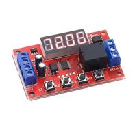 1/5 pièces DC 5V 12V 24V 10A Module de relais de temporisation réglable LED relais de temporisation numérique minuterie déclencheur de retard contrôleur de temps(5 Pcs,24V Rotary With Case)