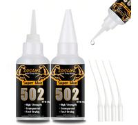 1-5 pièces LOOLIFL Super Colle, Type Épais Colle CA, Transparent 20g, Adhésif Cyanoacrylate Résistant et Séchage Rapide, Convient pour le Plastique, la Céramique, le Métal, le Verre, le Bois, le PLA, 