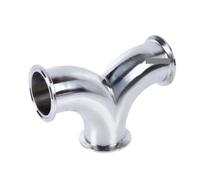 1,5" Tri Clamp Double Elbow Tee Y Type 3 Way Cross SS304 Stainless Steel Pipe Fitting Tube OD 25mm Homebrew