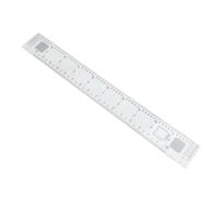 1:50000 Règle échelle de carte topographique 40 cm Outil de mesure en | L'échelle transparente offre une grande visibilité pour des mesures précises de coordonnées et de distance sur les cartes.