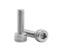 1-55 pièces de vis mécaniques à tête cylindrique à six pans creux en acier inoxydable, M1,6-M12, pour motos et vélos, M3x8mm(20 pièces)
