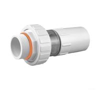 1.5in ABS Pool Filter Union Transparent Sight Glass(White) | pour Clear sight glass, monitors water flow, prevents clogs, fits 1.5in pipes, pool maintenance essential