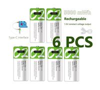 1.5V 5000mWh LR14 C taille li-po batterie Rechargeable type-c Ultra-rapide USB charge batterie au Lithium pour lampe de poche cuisinière à gaz 10PCS C2 and line
