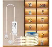1-6 groupes parallèle COB LED sous armoire lumière capteur de mouvement interrupteur tactile lampe à LED pour noël garde-robe placard décoration 3PCS LED Tape