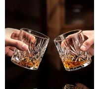 1/6 pièces Verres à whisky vintage rock en cristal, verres à l'ancienne pour le whisky, le bourbon, le scotch, les cocktails, le cognac - Verre à cocktail old modeed 6 pièces,1 piècesVerre