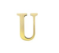 1.77 pouces de hauteur Autocollant en laiton massif solide Lettres anglaises 4,5 cm Adhésif mural Numéros de boîte aux lettres en or Numéros d'adresse domiciliaire Numéros pour la boutique Nom du