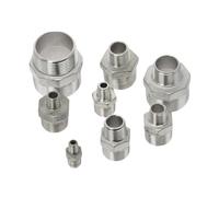 1/8 "1/4" 3/8 "1/2" 3/4 "1" 2 "3" BSP mâle réducteur hexagonal mamelon Union 304 en acier inoxydable raccord de tuyau connecteur coupleur adaptateur(1-1I2 to 3I4)