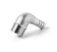1/8" -2 "BSPT External Thread 6 8 10 12 14 15-50mm Hose Elbow 90 Degrees 304 Stainless Steel Pipe Fitting Connector(1l2 inch-20mm)