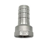 1/8 '' - 2 '' filetage femelle BSP x queue de tuyau barbelé 304 raccord de tuyau d'eau en acier inoxydable réducteur connecteur de couplage de Joint de pagode ERBER (Color : 20mm, Size : 3/4")