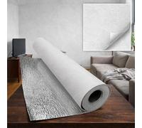 1,8 m² SXP Rouleau de revêtement mural autocollant 3D, 60 x 300 cm, panneau mural flexible, aspect pierre, imperméable et isolant thermique, papier peint pour mur et plafond, plâtre blanc WB-4001