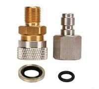 1/8 pour BSP Quick Connect Coupleur Adaptateur Set en Acier Inoxydable Outil à Air Raccord pour Remplissage Tuyau de Charge, Connecteur d'étanchéité pour équipements pneumatiques et pompes à air